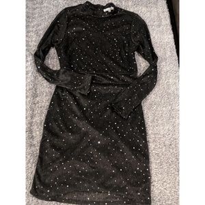 Black sequin dress